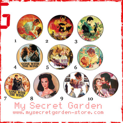 Gone With The Wind - Movie Pinback Button Badge Set ( or Hair Ties / 4.4 cm Badge / Magnet / Keychain Set )